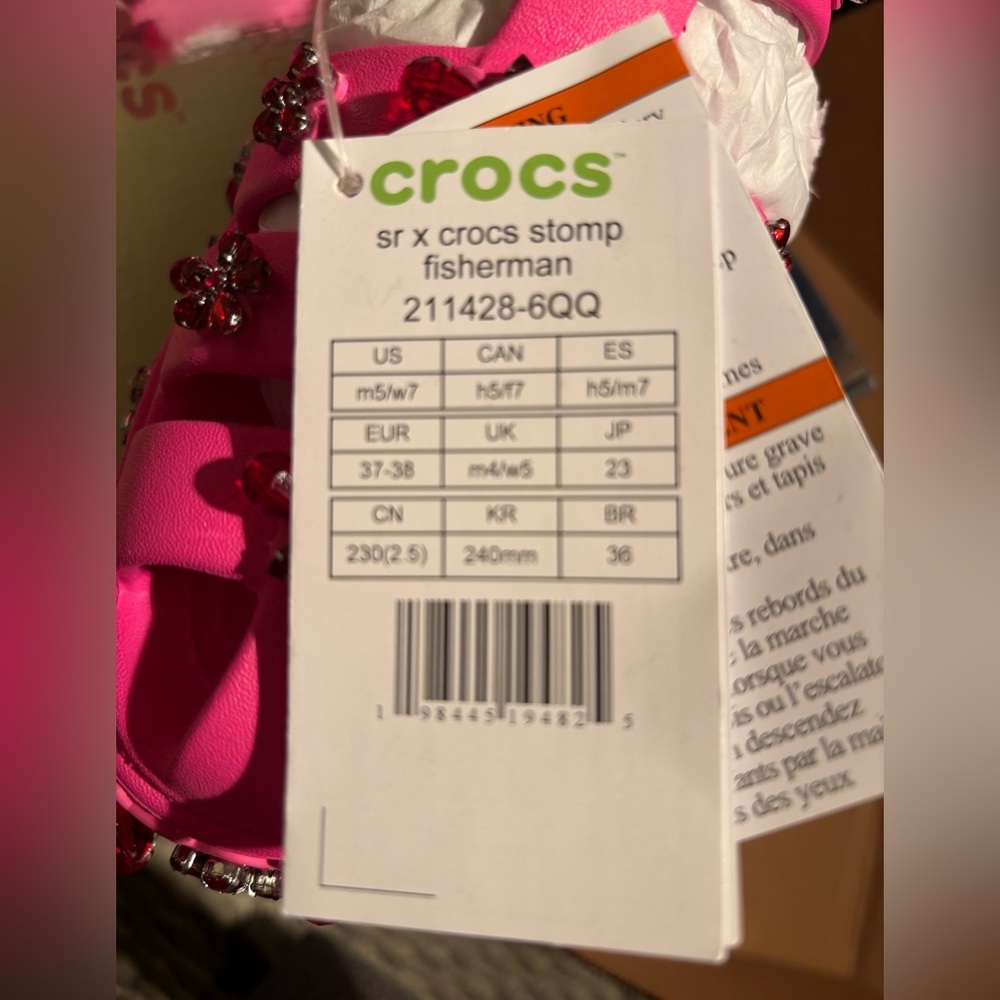 Simone Rocha Pink X Crocs sandals - Picture 3 of 3